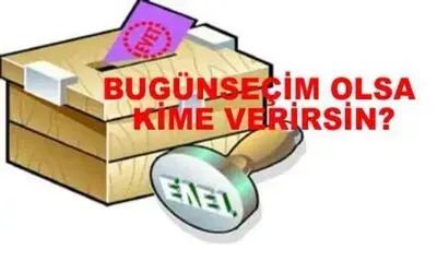 Bugün Seçim Olsa Kime Oy Verirsiniz