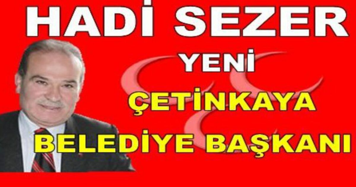 Sezer Çetinkaya Belediye Başkanı Oldu