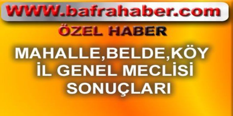 Bafra İl Genel Meclisi Üyesi - Bafra İl Genel Meclisi Üyesi