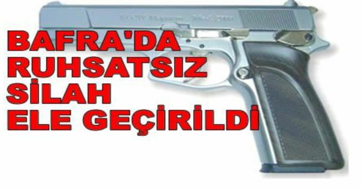 Ruhsatsız Silah Ele Geçirildi