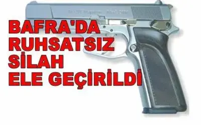 Ruhsatsız Silah Ele Geçirildi
