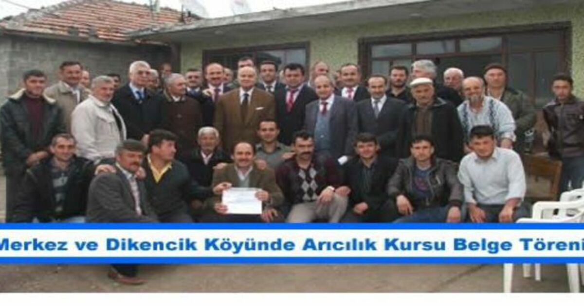 Arıcılık Kursu Belgeleri Törenle Verildi