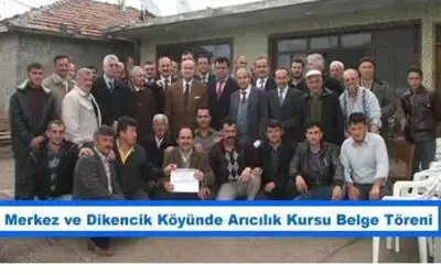 Arıcılık Kursu Belgeleri Törenle Verildi