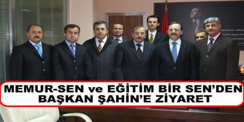 Zihni Şahin Ziyaretci Akınına Uğruyor - Bafra Memur Sen ve Eğitim Bir Sen Yönetim Kurulu Üyeleri Belediye Başkanı Zihni Şahin`e tebrik ziyaretinde bulundu.