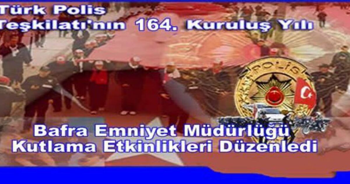 Emniyet Müdürlüğünün Kutlama Etkinlikleri Programı