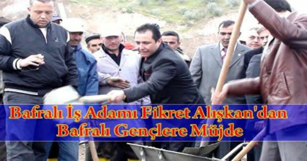 Bafralı İş Adamı Alışkan Baraj Yapıyor