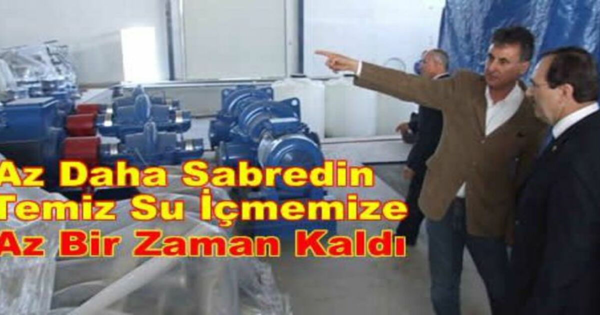 Şahin Su Arıtma Tesisinde