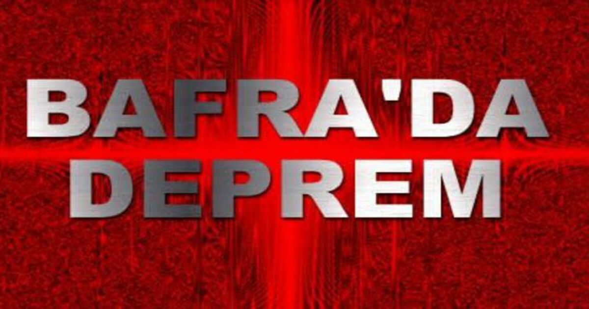 Bafra`da Deprem Meydana Geldi