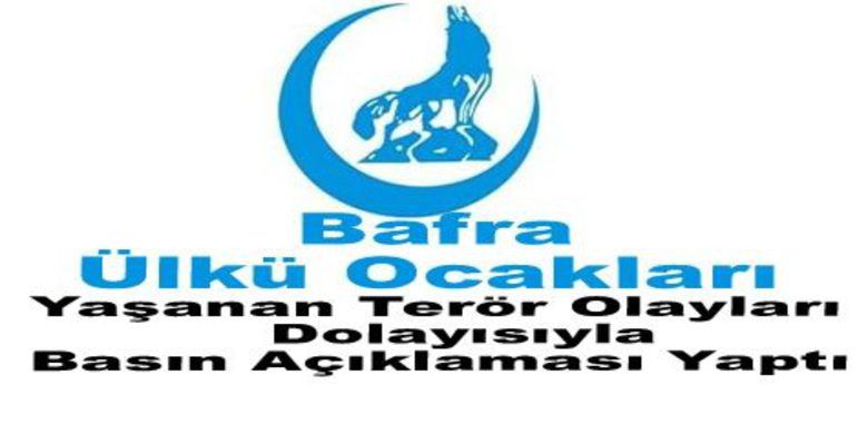 Ülkü Ocakları Basın Açıklaması - Türkiye, terör olaylarının bu milletin fertlerine acılar yaşattığı günlere tekrar dönmeye başlamıştır. İlk olarak İstanbul`da yasadışı bir örgütün hücre evine yönelik baskın sırasında bir emniyet amirimiz ve bir vatandaşımız şehit edilmiştir.