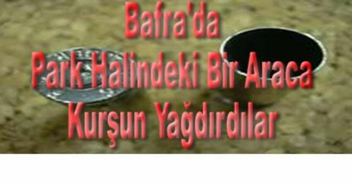 Park Halindeki Araca Kurşun Yağdırdılar