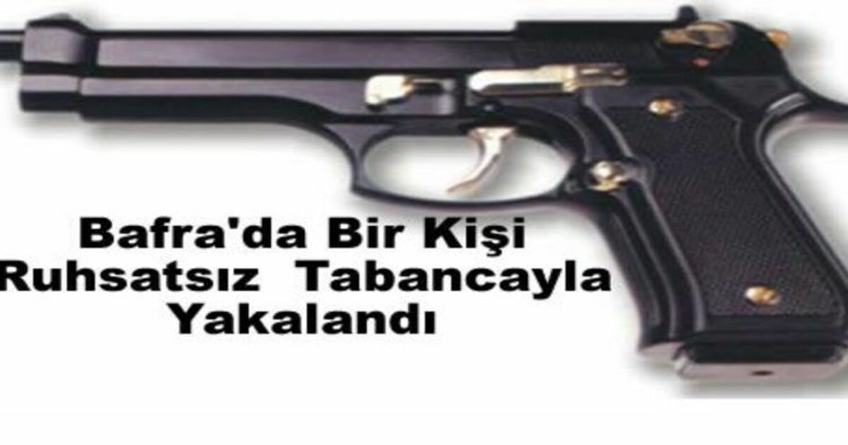 Ruhsatsızttabancayla Yakalandı