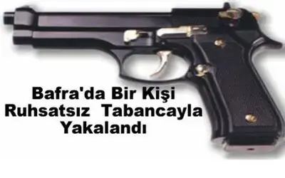 Ruhsatsızttabancayla Yakalandı