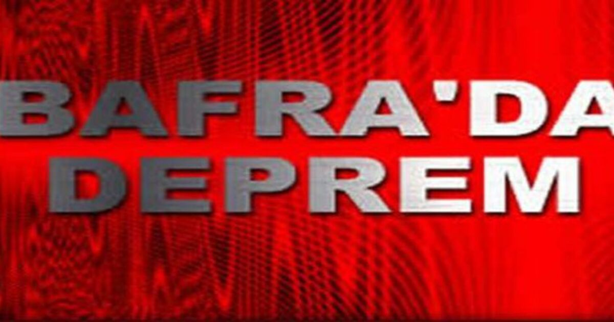 Bafra`da 3.0 Büyüklüğünde Deprem