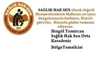 Sağlık Hak-sen Hemşireler Günü Kutlama
