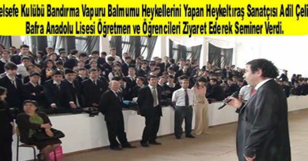 Heykeltıraş`tan Öğrencilere Seminer
