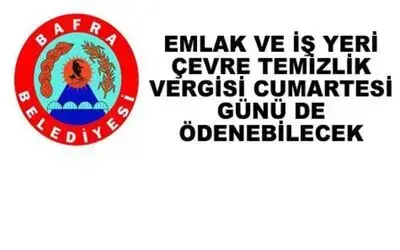 Bafra Belediyesi Cumartesi De Tahsilat Yapacak