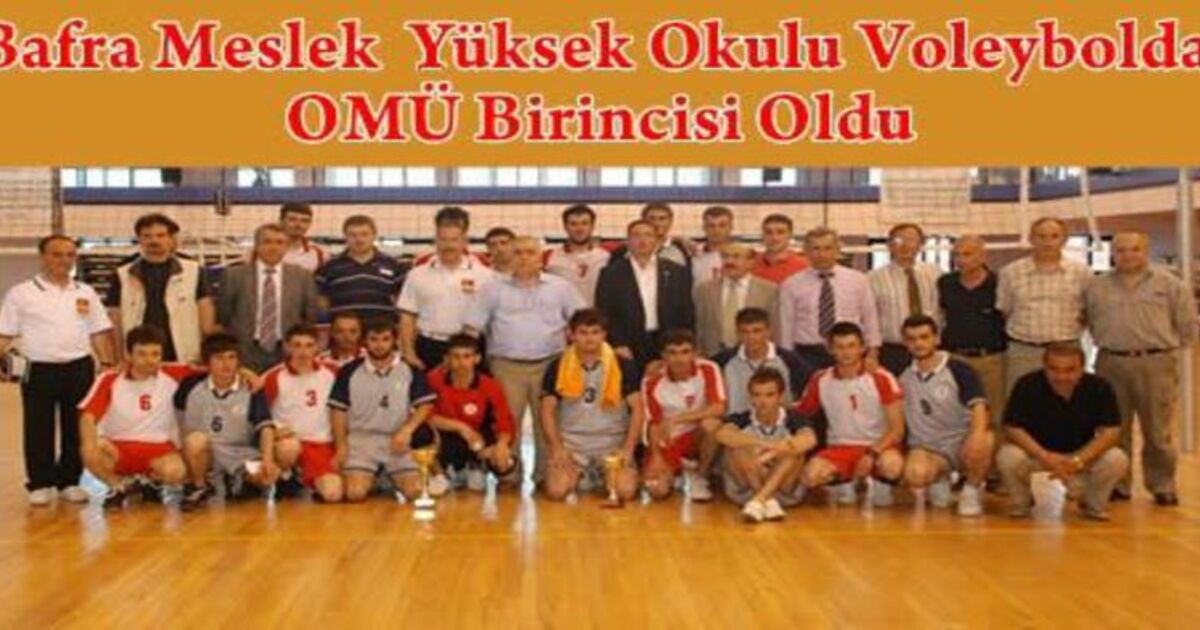 Bafra Meslek Yüksek Okulu Şampiyon