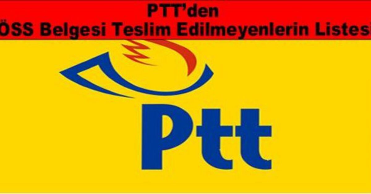 Ptt`den Öss Öğrencilerine Duyuru