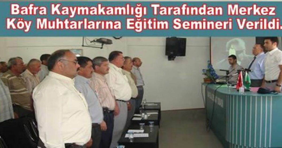 Köy Muhtarlarına Seminer