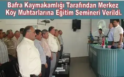 Köy Muhtarlarına Seminer
