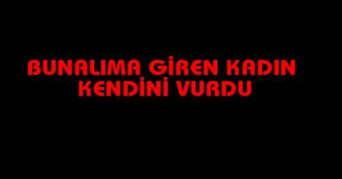 Bunalıma Giren Kadın İntihar Etti