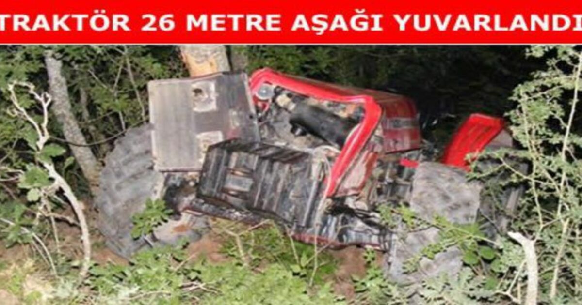 Bafra`da Traktör Devrildi 1 Kişi Öldü