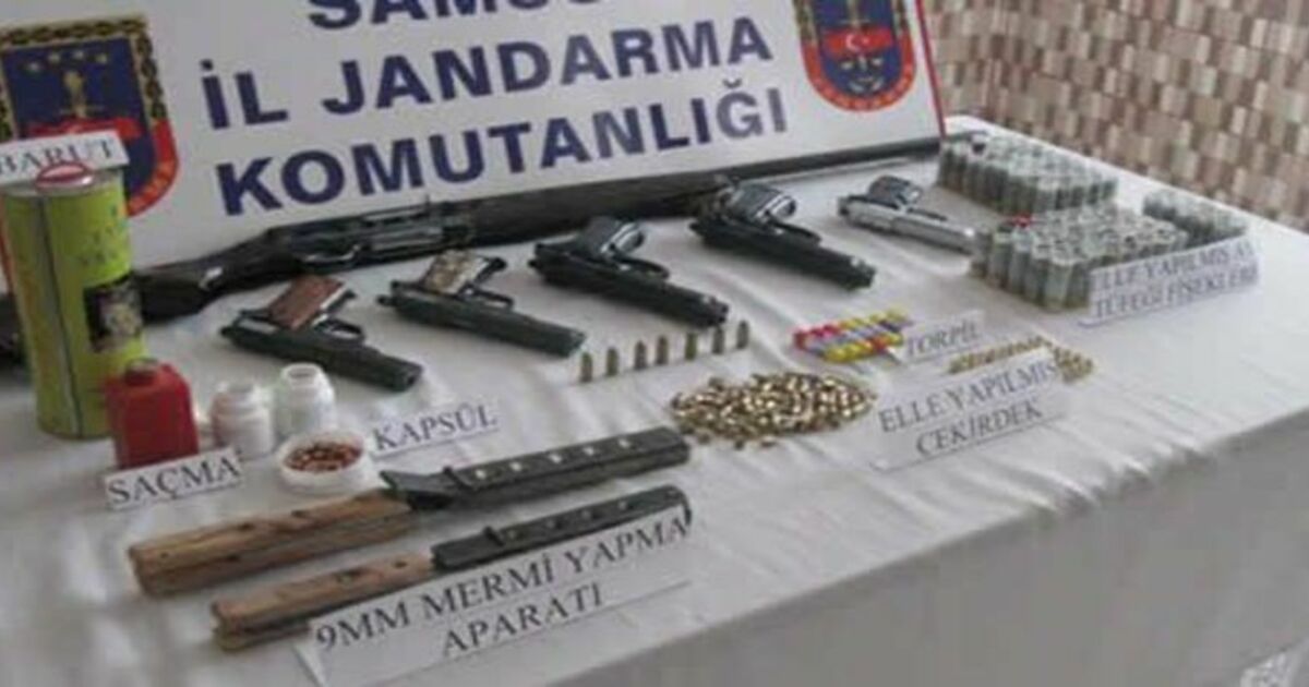Bafra Jandarmasından Silah Operasyonu