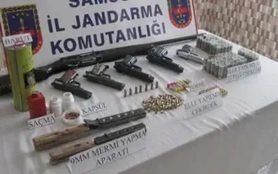 Bafra Jandarmasından Silah Operasyonu