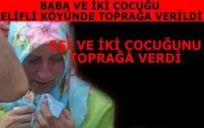 Baba Ve İki Çocuğu Toprağa Verildi
