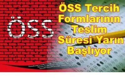 Formların Teslim Süresi Yarın Başlıyor