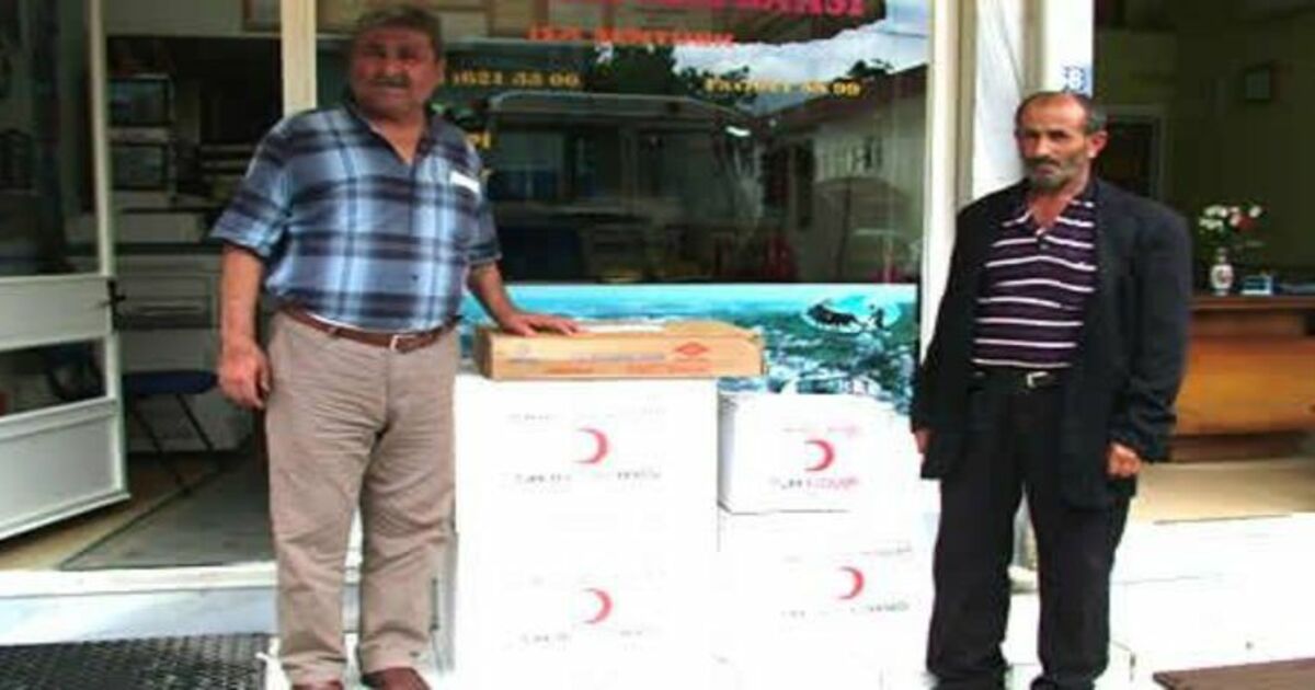 Alaçam`da Kızılay Yardımları Devam Ediyor