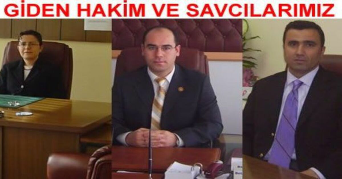 Tayini Çıkan Hakim Ve Savcılarımız
