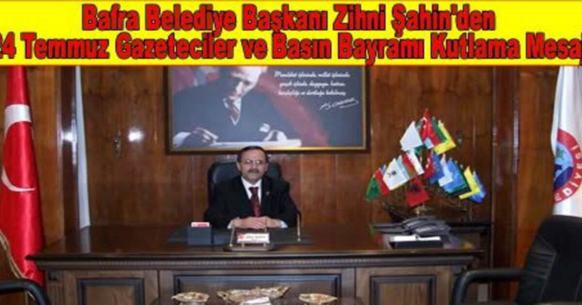 Şahin`den Gazeteciler Ve Basın Kutlama Mesajı