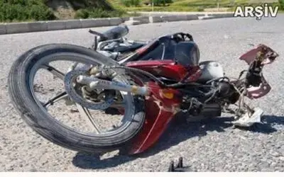 Bafra`da Motosiklet Kazası 2 Yaralı