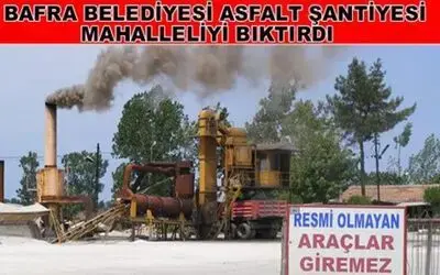 Asfalt Şantiyesi Mahalleliyi Bıktırdı