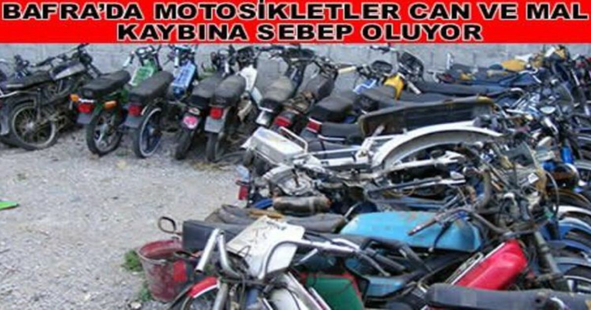 Bafra`da Motosiklet Terörü