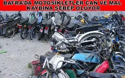 Bafra`da Motosiklet Terörü