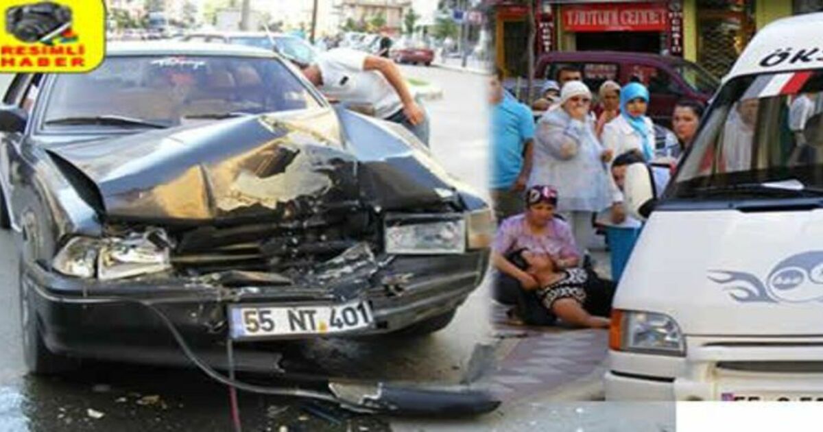 Bafra`da Trafik Kazası Şok Yarattı