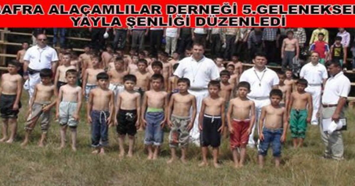 Alaçam`da Keşkek Şöleni Ve Yayla Güreşleri