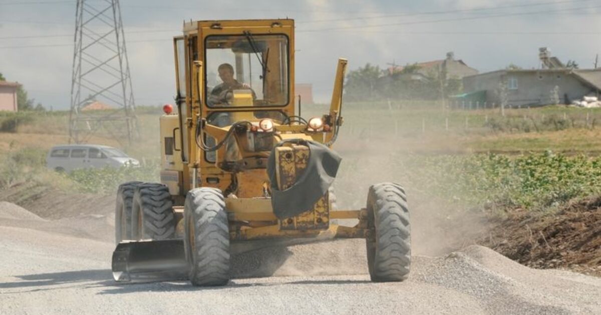 Bafra Cezaevi Yolu Asfaltlanıyor