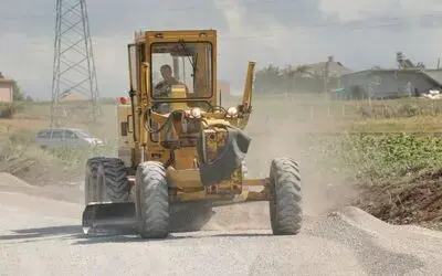 Bafra Cezaevi Yolu Asfaltlanıyor