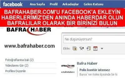 Bafrahaber.com`u Facebook`a Ekleyiniz