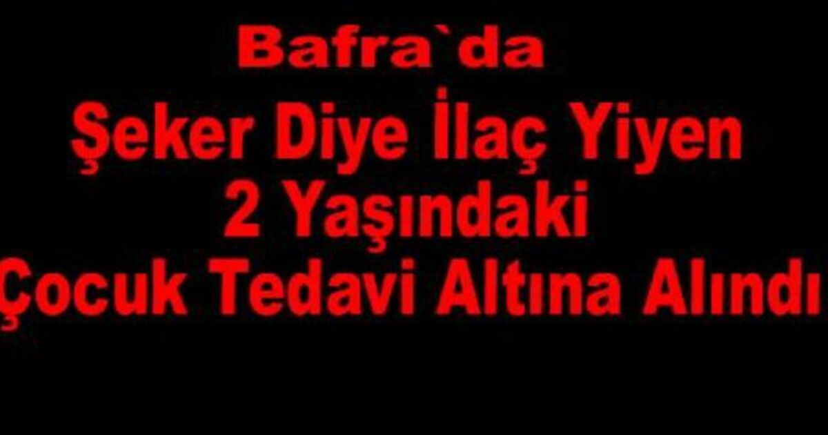Şeker Sanıp İlaç Yedi Zehirlendi