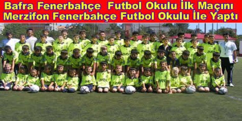 Bafra Minikleri Boy Gösterdi - Bafra Fenerbahçe spor kulübü Merzifon Fenerbahçe spor kulübü ile dostluk maçı yaptı