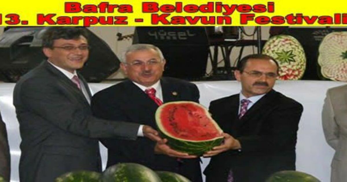 Bafra Belediyesi 13. Karpuz Yarışması Yapıldı