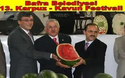 Bafra Belediyesi 13. Karpuz Yarışması Yapıldı