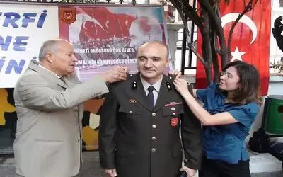 Bafra’da Rütbe Takma Töreni
