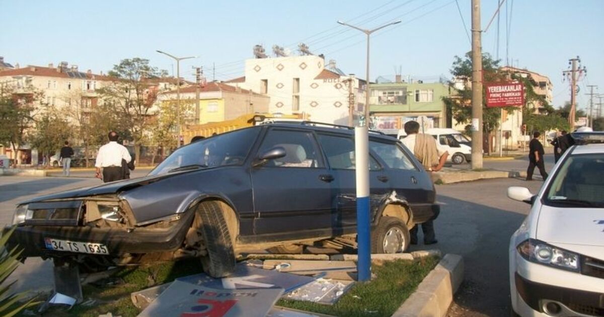 Bafra'da Trafik Kazası: 1 Yaralı