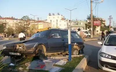 Bafra'da Trafik Kazası: 1 Yaralı