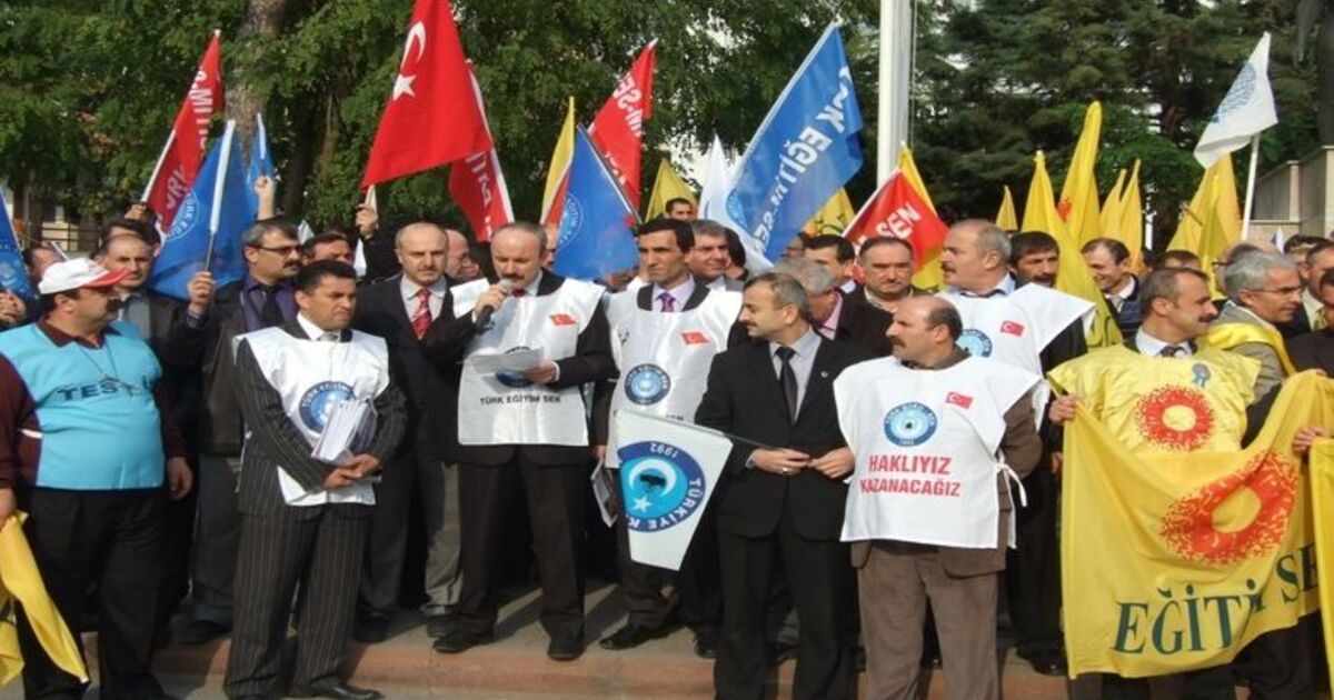 Bafra’daki Sendika Üyeleri Greve Katıldı